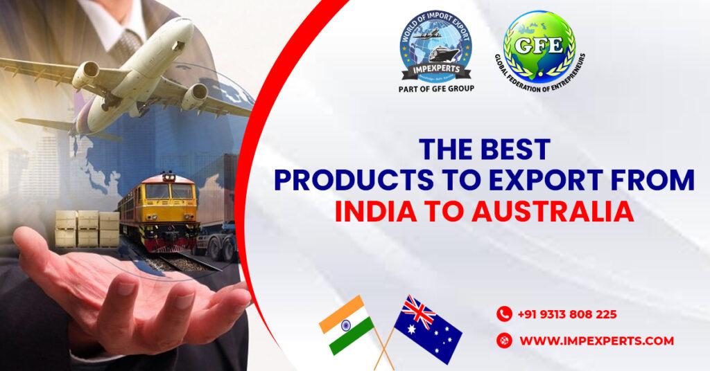 Export From India To Australia