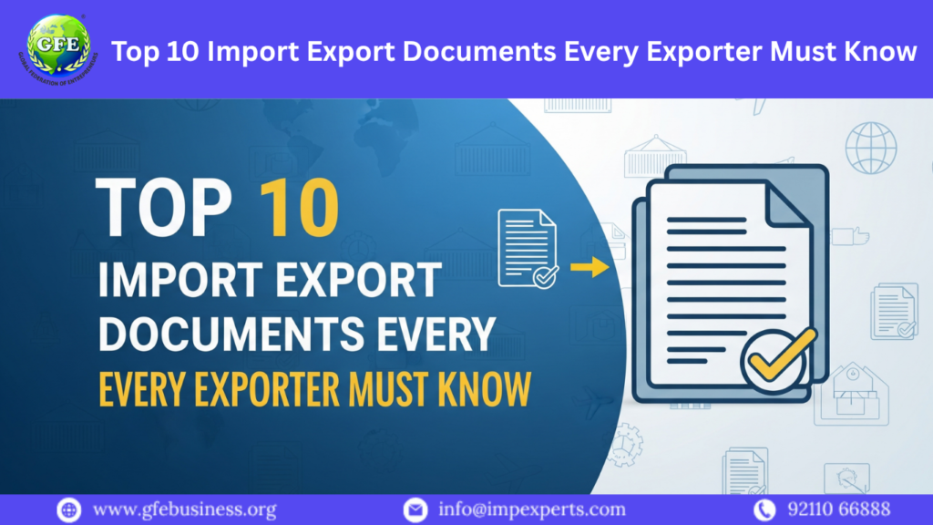 Top 10 Import Export Documents Every Exporter Must Know