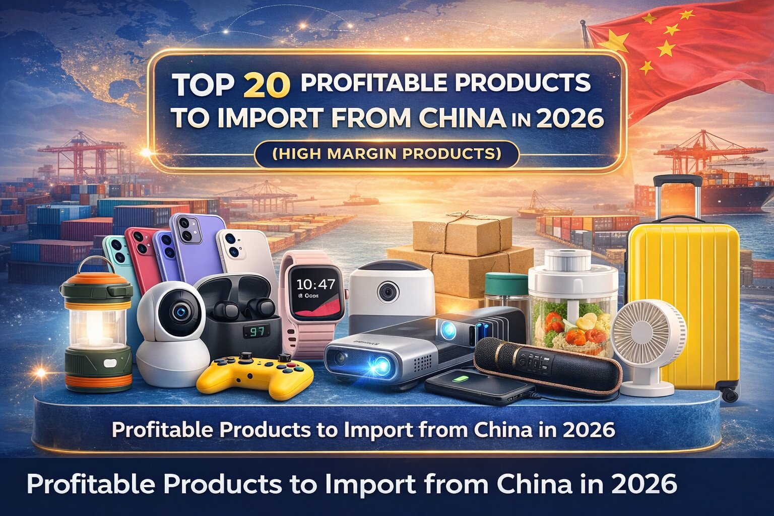 Top 20 Profitable Products to Import from China in 2026 (High Margin Products)