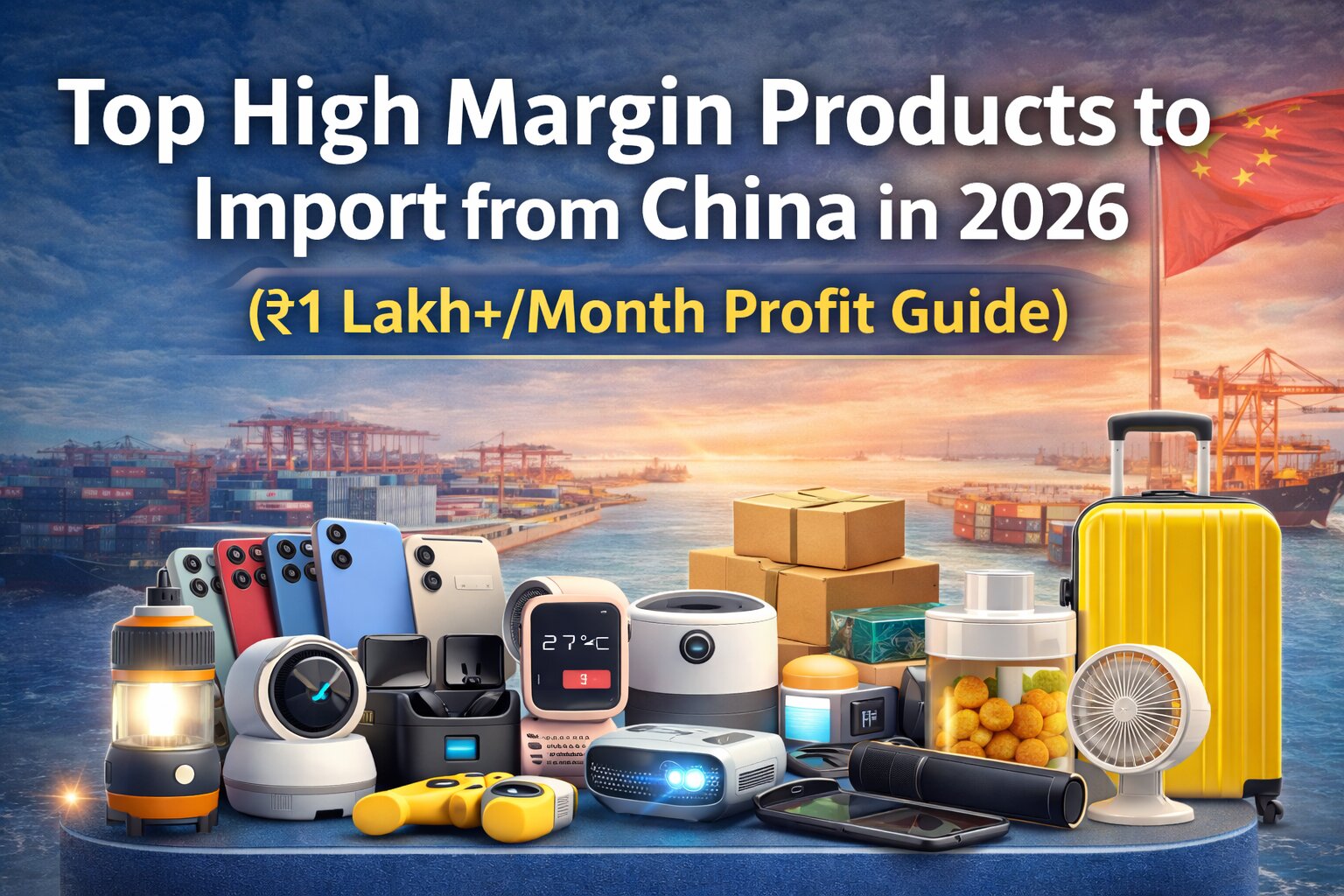 Top High Margin Products to Import from China in 2026 (₹1 Lakh+/Month Profit Guide)
